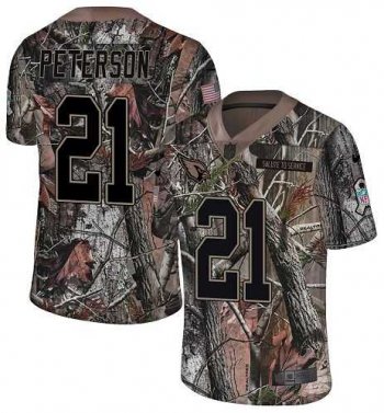 Nike Arizona Cardinals #21 Patrick Peterson Camo Men's Stitched NFL Limited Rush Realtree Jersey