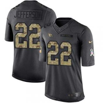 Nike Arizona Cardinals #22 Tony Jefferson Black Men's Stitched NFL Limited 2016 Salute to Service Jersey