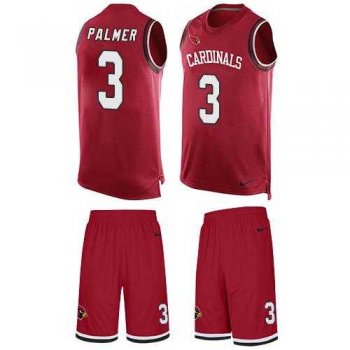 Nike Arizona Cardinals #3 Carson Palmer Red Team Color Men's Stitched NFL Limited Tank Top Suit Jersey