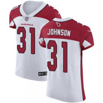 Nike Arizona Cardinals #31 David Johnson White Men's Stitched NFL Vapor Untouchable Elite Jersey