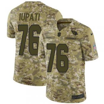 Nike Arizona Cardinals #76 Mike Iupati Camo Men's Stitched NFL Limited 2018 Salute to Service Jersey