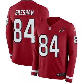 Nike Arizona Cardinals #84 Jermaine Gresham Red Team Color Men's Stitched NFL Limited Therma Long Sleeve Jersey