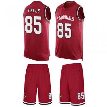 Nike Arizona Cardinals #85 Darren Fells Red Team Color Men's Stitched NFL Limited Tank Top Suit Jersey