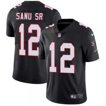 Nike Atlanta Falcons #12 Mohamed Sanu Sr Black Alternate Men's Stitched NFL Vapor Untouchable Limited Jersey