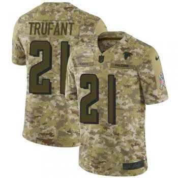 Nike Atlanta Falcons #21 Desmond Trufant Camo Men's Stitched NFL Limited 2018 Salute To Service Jersey