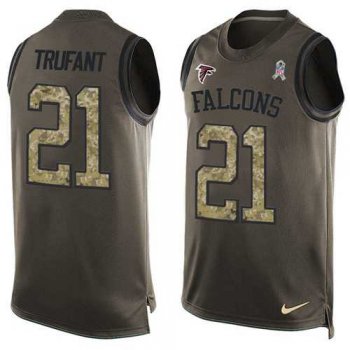 Nike Atlanta Falcons #21 Desmond Trufant Green Men's Stitched NFL Limited Salute To Service Tank Top Jersey