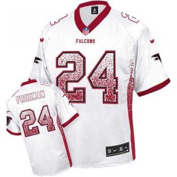 Nike Atlanta Falcons #24 Devonta Freeman White Men's Stitched NFL Elite Drift Fashion Jersey