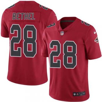 Nike Atlanta Falcons #28 Justin Bethel Red Men's Stitched NFL Limited Rush Jersey