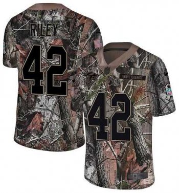 Nike Atlanta Falcons #42 Duke Riley Camo Men's Stitched NFL Limited Rush Realtree Jersey