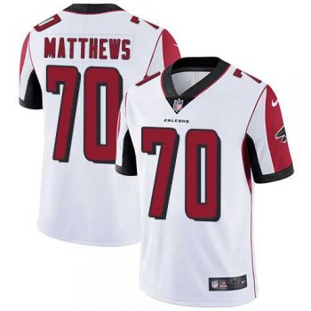 Nike Atlanta Falcons #70 Jake Matthews White Men's Stitched NFL Vapor Untouchable Limited Jersey