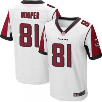 Nike Atlanta Falcons #81 Austin Hooper White Men's Stitched NFL Elite Jersey