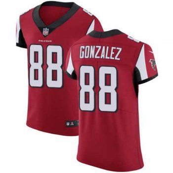 Nike Atlanta Falcons #88 Tony Gonzalez Red Team Color Men's Stitched NFL Vapor Untouchable Elite Jersey