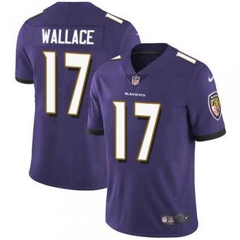 Nike Baltimore Ravens #17 Mike Wallace Purple Team Color Men's Stitched NFL Vapor Untouchable Limited Jersey