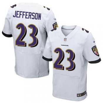 Nike Baltimore Ravens #23 Tony Jefferson White Men's Stitched NFL New Elite Jersey