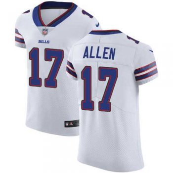 Nike Buffalo Bills #17 Josh Allen White Men's Stitched NFL Vapor Untouchable Elite Jersey