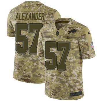 Nike Buffalo Bills #57 Lorenzo Alexander Camo Men's Stitched NFL Limited 2018 Salute To Service Jersey