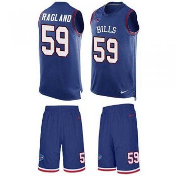 Nike Buffalo Bills #59 Reggie Ragland Royal Blue Team Color Men's Stitched NFL Limited Tank Top Suit Jersey