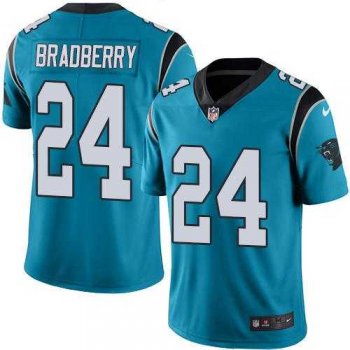 Nike Carolina Panthers #24 James Bradberry Blue Men's Stitched NFL Limited Rush Jersey