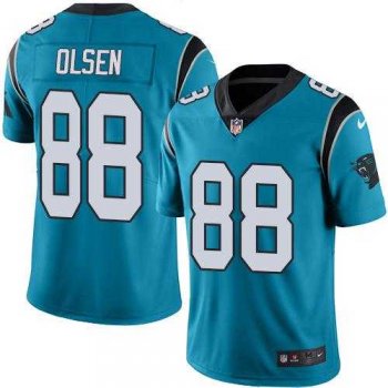 Nike Carolina Panthers #88 Greg Olsen Blue Alternate Men's Stitched NFL Vapor Untouchable Limited Jersey