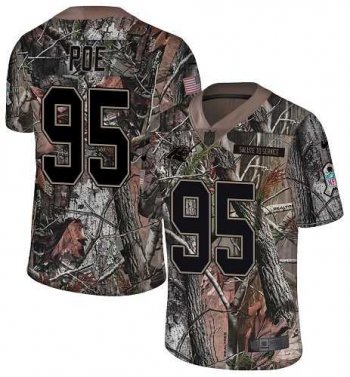 Nike Carolina Panthers #95 Dontari Poe Camo Men's Stitched NFL Limited Rush Realtree Jersey