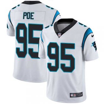 Nike Carolina Panthers #95 Dontari Poe White Men's Stitched NFL Vapor Untouchable Limited Jersey