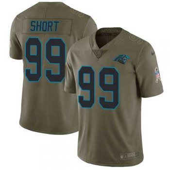 Nike Carolina Panthers #99 Kawann Short Olive Men's Stitched NFL Limited 2017 Salute To Service Jersey