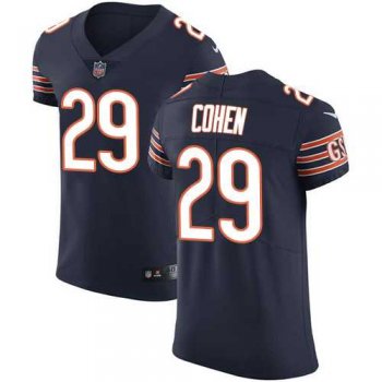 Nike Chicago Bears #29 Tarik Cohen Navy Blue Team Color Men's Stitched NFL Vapor Untouchable Elite Jersey