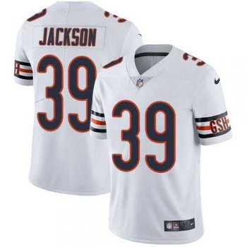 Nike Chicago Bears #39 Eddie Jackson White Men's Stitched NFL Vapor Untouchable Limited Jersey