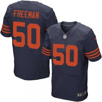 Nike Chicago Bears #50 Jerrell Freeman Navy Blue Alternate Men's Stitched NFL Elite Jersey