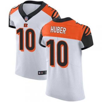 Nike Cincinnati Bengals #10 Kevin Huber White Men's Stitched NFL Vapor Untouchable Elite Jersey