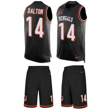 Nike Cincinnati Bengals #14 Andy Dalton Black Team Color Men's Stitched NFL Limited Tank Top Suit Jersey