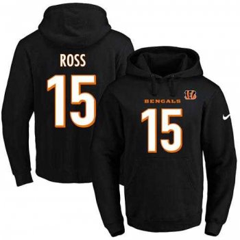 Nike Cincinnati Bengals #15 John Ross Black Name & Number Pullover NFL Hoodie