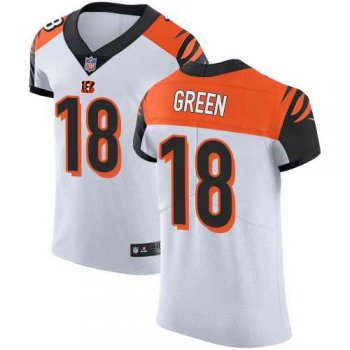 Nike Cincinnati Bengals #18 A.J. Green White Men's Stitched NFL Vapor Untouchable Elite Jersey