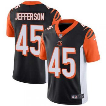 Nike Cincinnati Bengals #45 Malik Jefferson Black Team Color Men's Stitched NFL Vapor Untouchable Limited Jersey