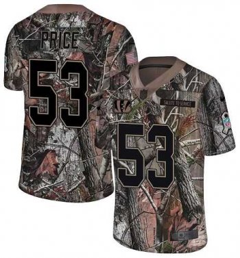 Nike Cincinnati Bengals #53 Billy Price Camo Men's Stitched NFL Limited Rush Realtree Jersey