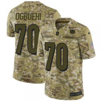 Nike Cincinnati Bengals #70 Cedric Ogbuehi Camo Men's Stitched NFL Limited 2018 Salute To Service Jersey