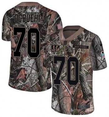 Nike Cincinnati Bengals #70 Cedric Ogbuehi Camo Men's Stitched NFL Limited Rush Realtree Jersey