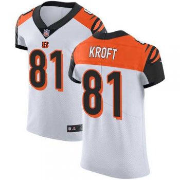 Nike Cincinnati Bengals #81 Tyler Kroft White Men's Stitched NFL Vapor Untouchable Elite Jersey