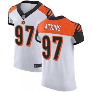 Nike Cincinnati Bengals #97 Geno Atkins White Men's Stitched NFL Vapor Untouchable Elite Jersey