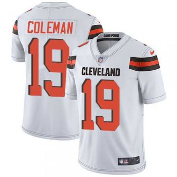 Nike Cleveland Browns #19 Corey Coleman White Men's Stitched NFL Vapor Untouchable Limited Jersey