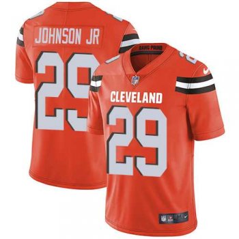 Nike Cleveland Browns #29 Duke Johnson Jr Orange Alternate Men's Stitched NFL Vapor Untouchable Limited Jersey