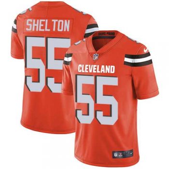 Nike Cleveland Browns #55 Danny Shelton Orange Alternate Men's Stitched NFL Vapor Untouchable Limited Jersey