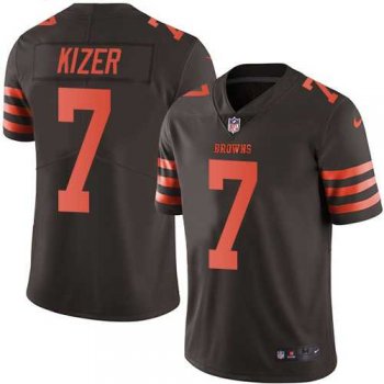 Nike Cleveland Browns #7 DeShone Kizer Brown Men's Stitched NFL Limited Rush Jersey