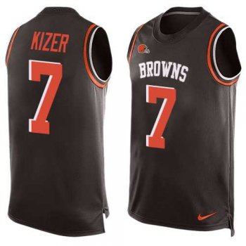 Nike Cleveland Browns #7 DeShone Kizer Brown Team Color Men's Stitched NFL Limited Tank Top Jersey