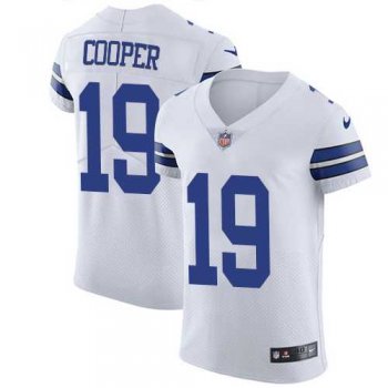 Nike Dallas Cowboys #19 Amari Cooper White Men's Stitched NFL Vapor Untouchable Elite Jersey