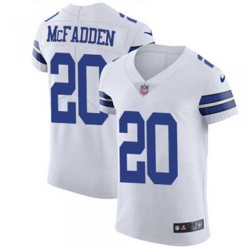 Nike Dallas Cowboys #20 Darren McFadden White Men's Stitched NFL Vapor Untouchable Elite Jersey