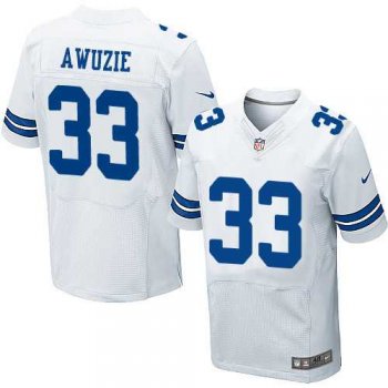 Nike Dallas Cowboys #33 Chidobe Awuzie White Men's Stitched NFL Elite Jersey