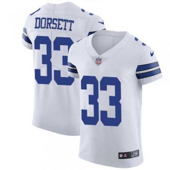 Nike Dallas Cowboys #33 Tony Dorsett White Men's Stitched NFL Vapor Untouchable Elite Jersey