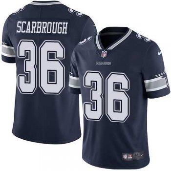 Nike Dallas Cowboys #36 Bo Scarbrough Navy Blue Team Color Men's Stitched NFL Vapor Untouchable Limited Jersey