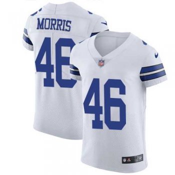 Nike Dallas Cowboys #46 Alfred Morris White Men's Stitched NFL Vapor Untouchable Elite Jersey